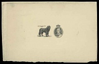 1937 Newfoundland Progressive Large Die Proof with vignette and King's portrait, printed in blac.jpg