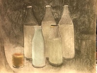 Е.Рудаков,Натюрморт с молочными бутылками, 1955 илл.3.jpg